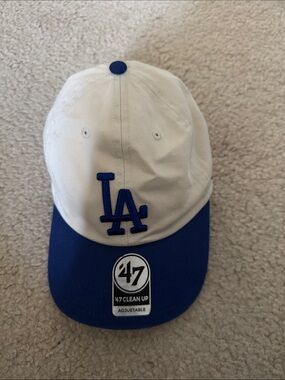 ’47 LA Dodgers Two-Tone Cap — White & Blue